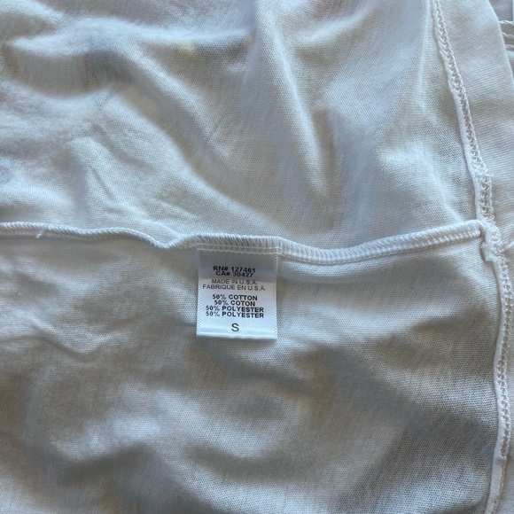 Wildfox Hands Off Chrissy V-neck T-shirt | White - Picture 10 of 10